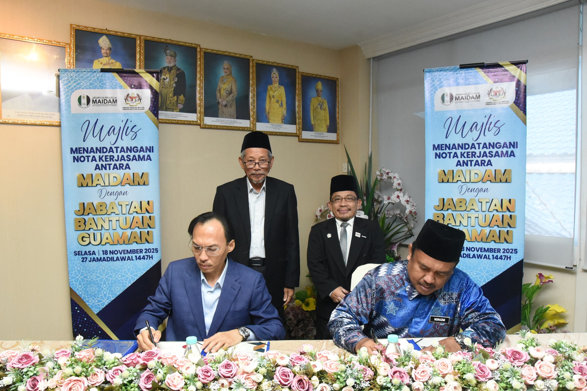 MAJLIS MENANDATANGANI NOTA KERJASAMA MAIDAM-JBG