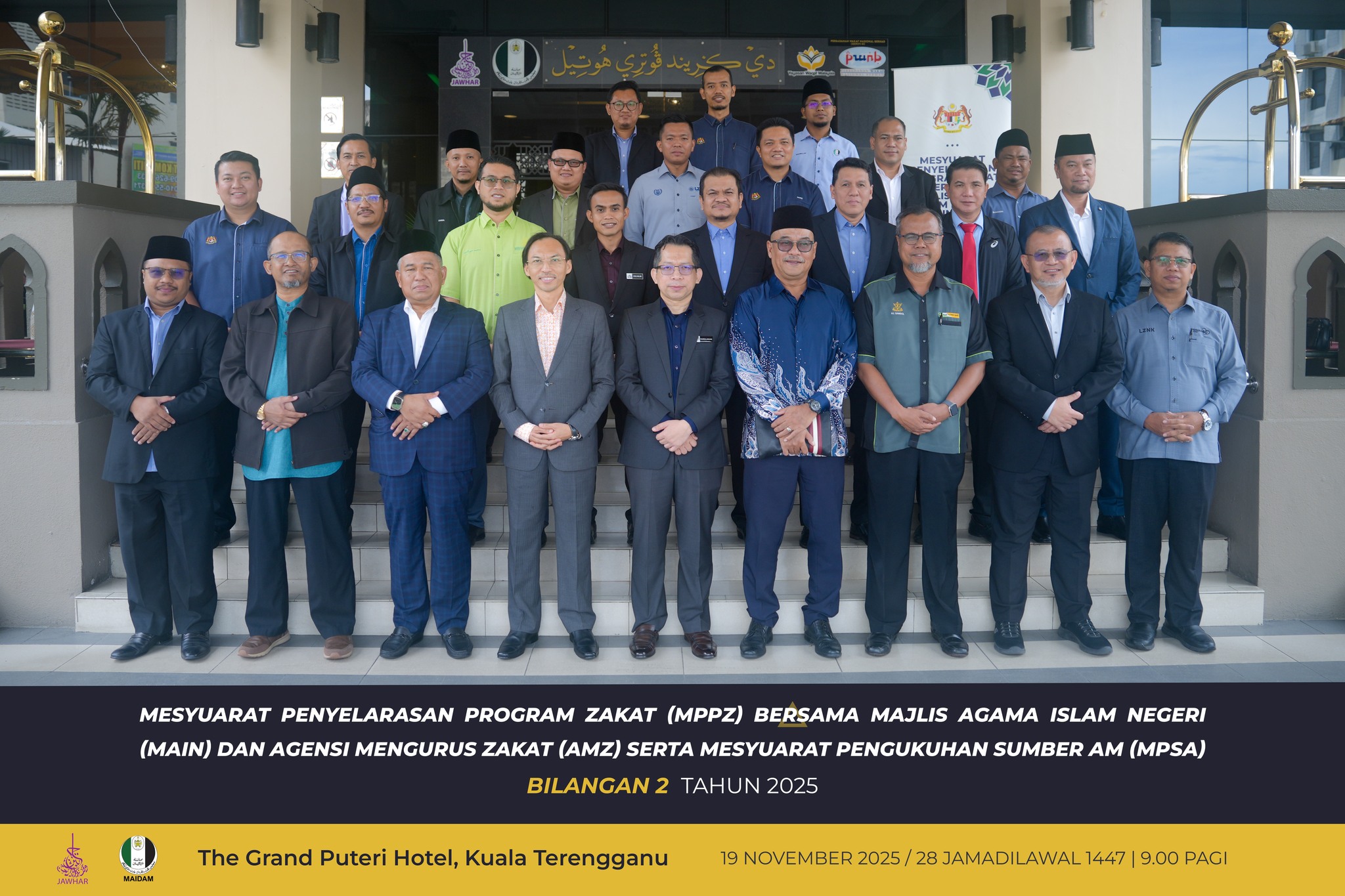 MAIDAM TUAN RUMAH MESYUARAT PENYELARASAN ZAKAT DAN SUMBER AM ANJURAN JAWHAR