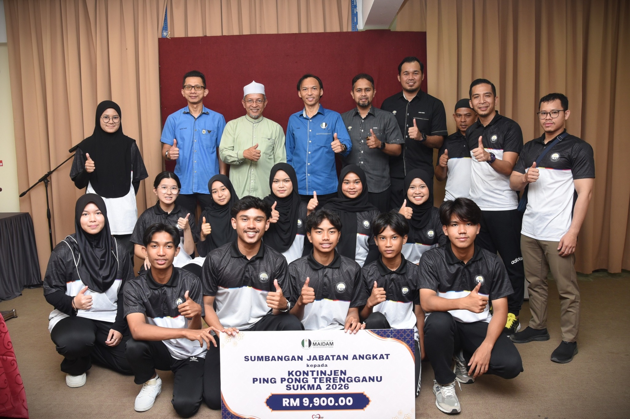 SOKONGAN MAIDAM SUNTIK SEMANGAT KONTINJEN PINGPONG TERENGGANU