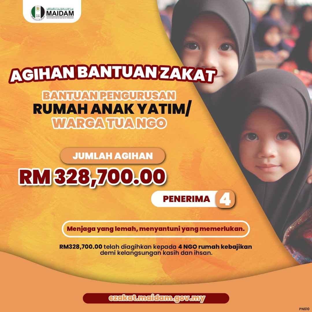 AGIHAN BANTUAN ZAKAT BANTUAN PENGURUSAN RUMAH ANAK YATIM WARGA TUA NGO